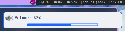 현재 Volume 값