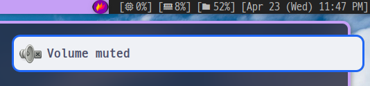 Mute 메시지