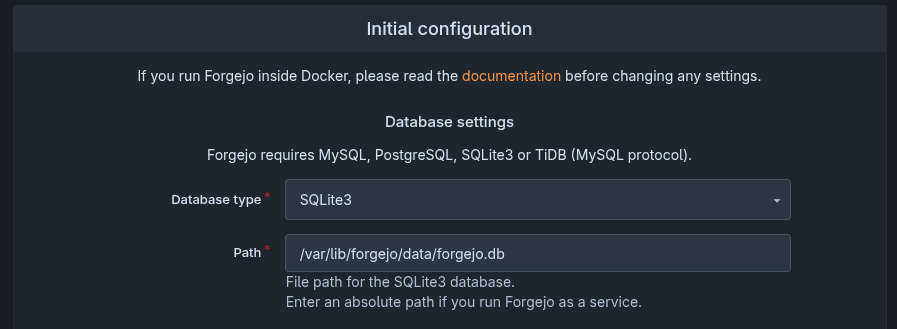 SQLite3를 선택